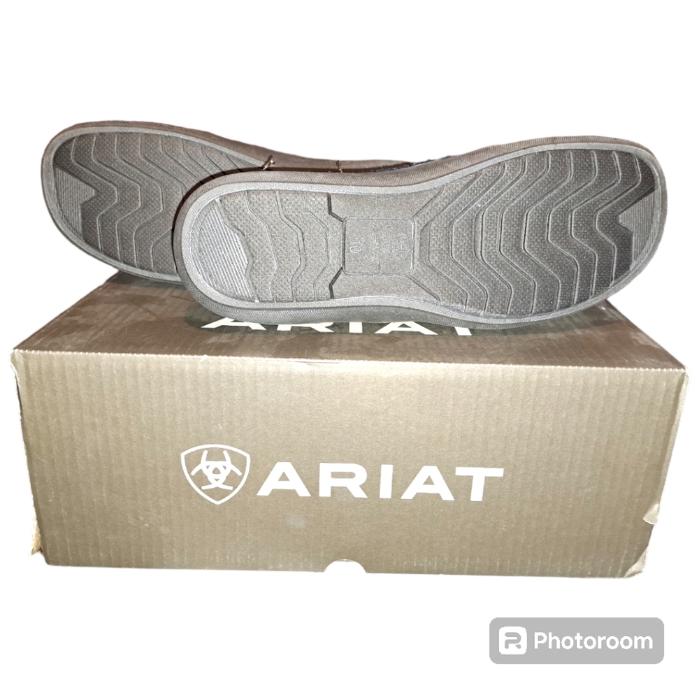 🆕️BNIB ARIAT WOOL, NAVY LINCOLN MEN'S SLIPPERS SIZE 10 - Picture 7 of 9